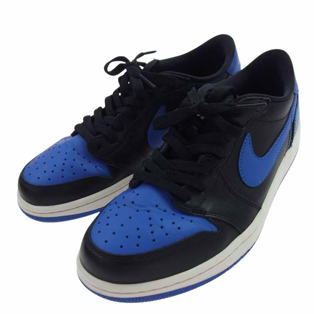 NIKE ナイキ 705329-004 AIR JORDAN 1 RETRO LOW ROYAL 2015 エアジョーダン レトロ ローカット ロイヤル スニーカー 26cm【中古】