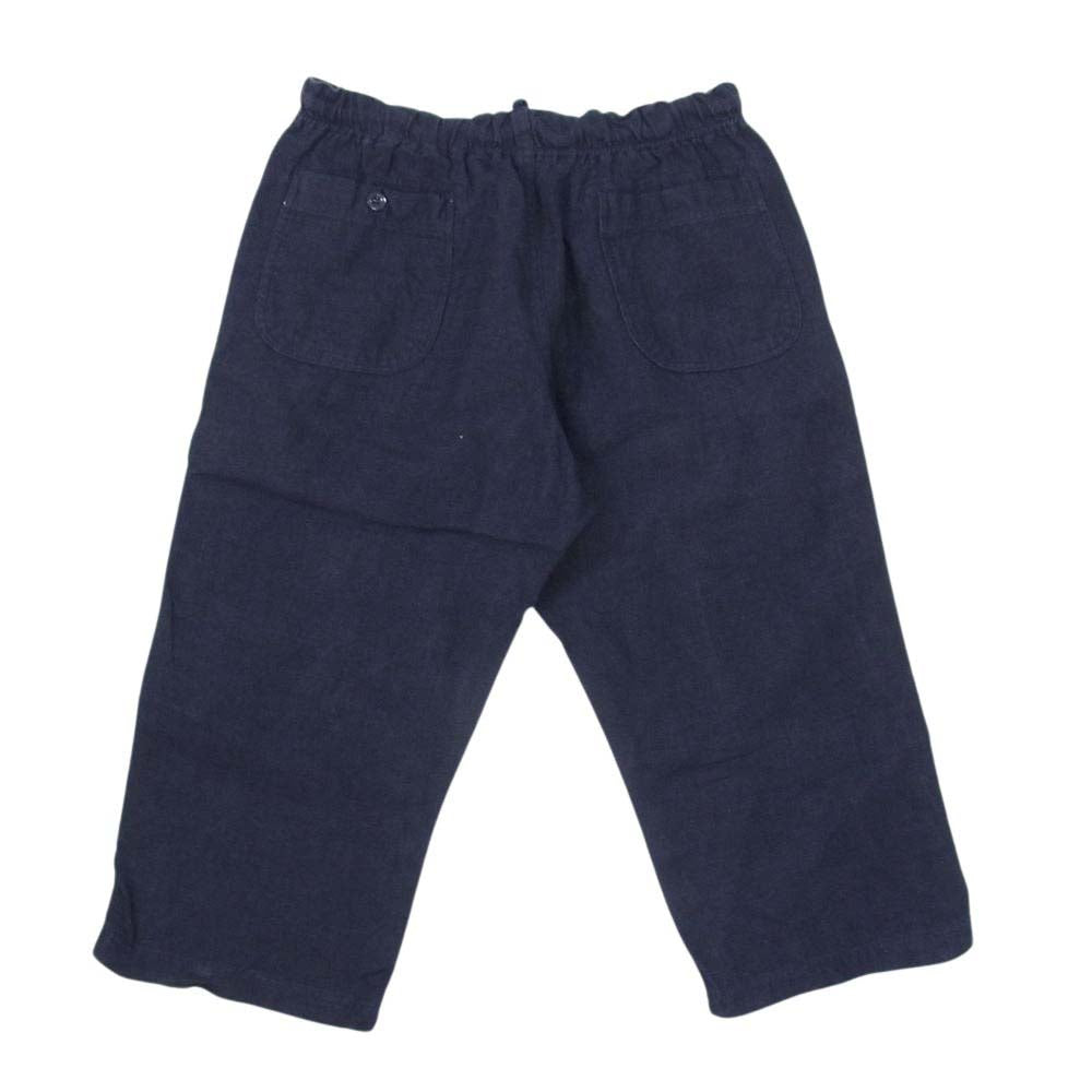 DJANGOATOUR ジャンゴアトゥール DP-6E LINEN リネン イージーパンツ クロップド ネイビー系 M【中古】