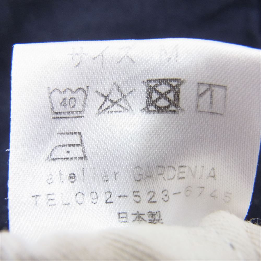 DJANGOATOUR ジャンゴアトゥール DP-6E LINEN リネン イージーパンツ クロップド ネイビー系 M【中古】