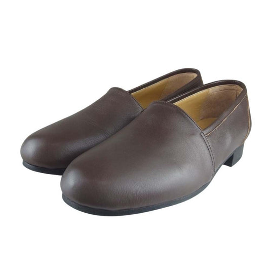 DJANGOATOUR ジャンゴアトゥール slip on kipleather shoes レザー スリッポン シューズ ブラウン ブラウン系 25cm【中古】
