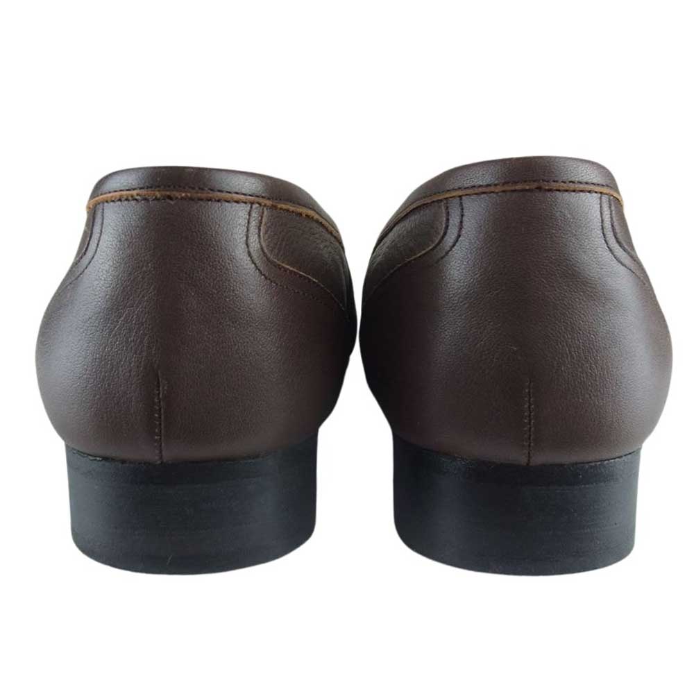 DJANGOATOUR ジャンゴアトゥール slip on kipleather shoes レザー スリッポン シューズ ブラウン ブラウン系 25cm【中古】