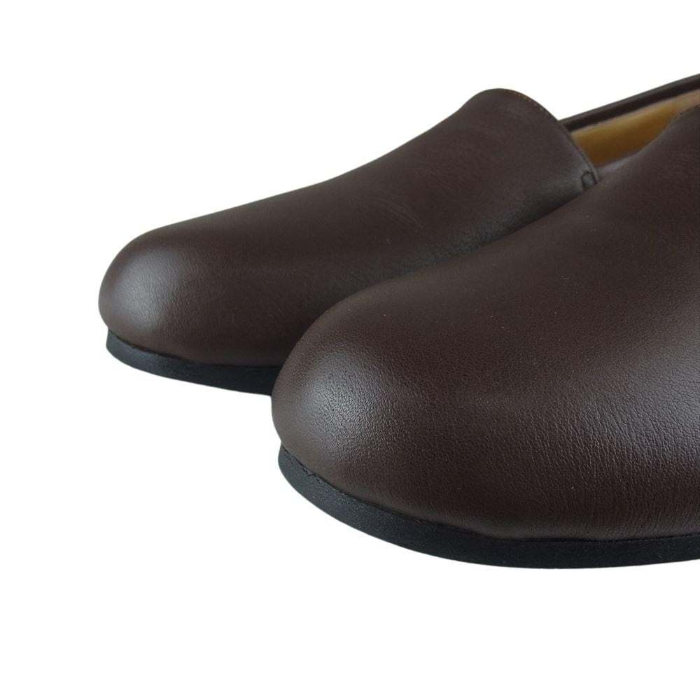DJANGOATOUR ジャンゴアトゥール slip on kipleather shoes レザー スリッポン シューズ ブラウン ブラウン系 25cm【中古】