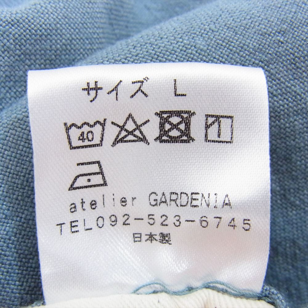 DJANGOATOUR ジャンゴアトゥール DP-6D LINEN HSM LOOSE PANTS リネン HSM ルーズパンツ ライトブルー ブルー系 L【新古品】【未使用】【中古】