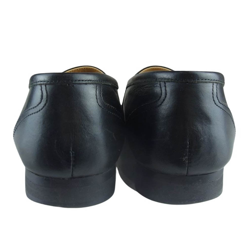 DJANGOATOUR ジャンゴアトゥール slip on kipleather shoes レザー スリッポン シューズ ブラック ブラック系 25cm【中古】