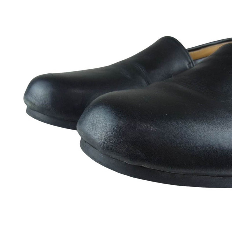 DJANGOATOUR ジャンゴアトゥール slip on kipleather shoes レザー スリッポン シューズ ブラック ブラック系 25cm【中古】