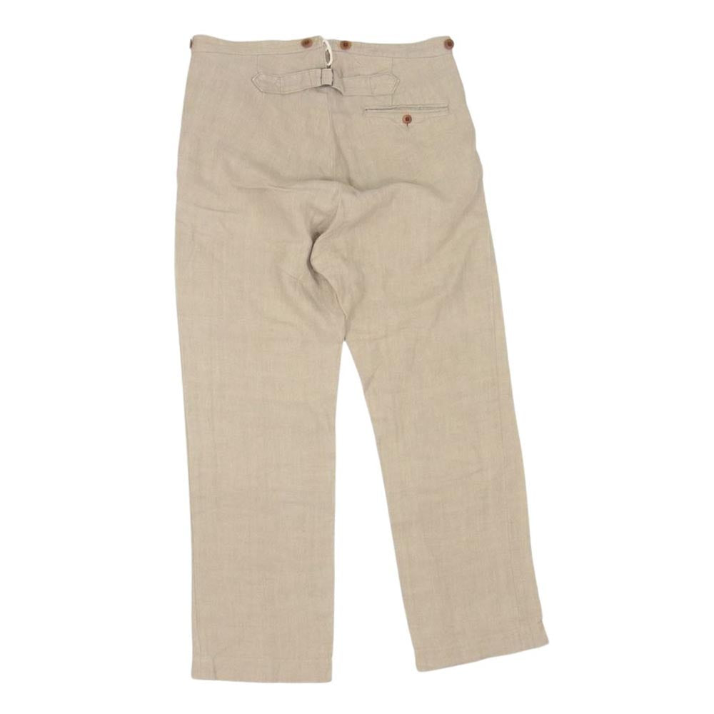 DJANGOATOUR ジャンゴアトゥール D-AL-P01 リネン パンツ シンチバック ベージュ系 L【中古】