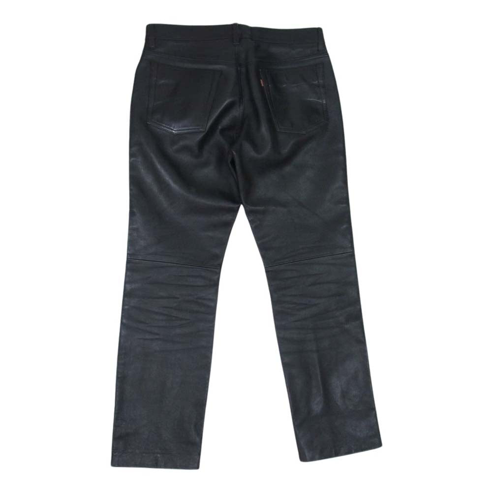 Levi's リーバイス 519-49 牛革 カウレザー バイカー 無地 レザー パンツ ブラック系 34【中古】