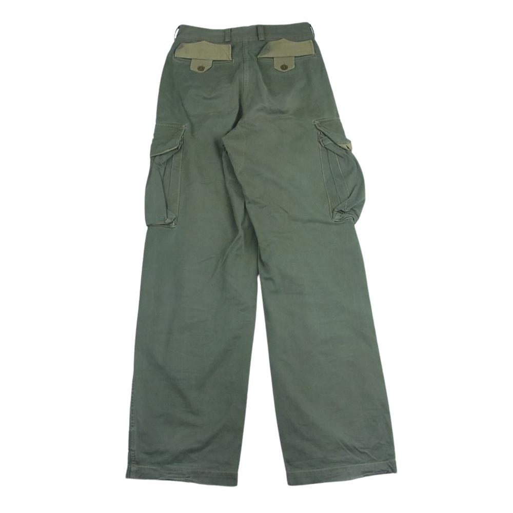 A.P.C. アーペーセー SURPLUS サープラス ステンシル リメイク カスタム品 french army military m47 フランス軍 後期 ミリタリー カーゴパンツ カーキ系 41【中古】