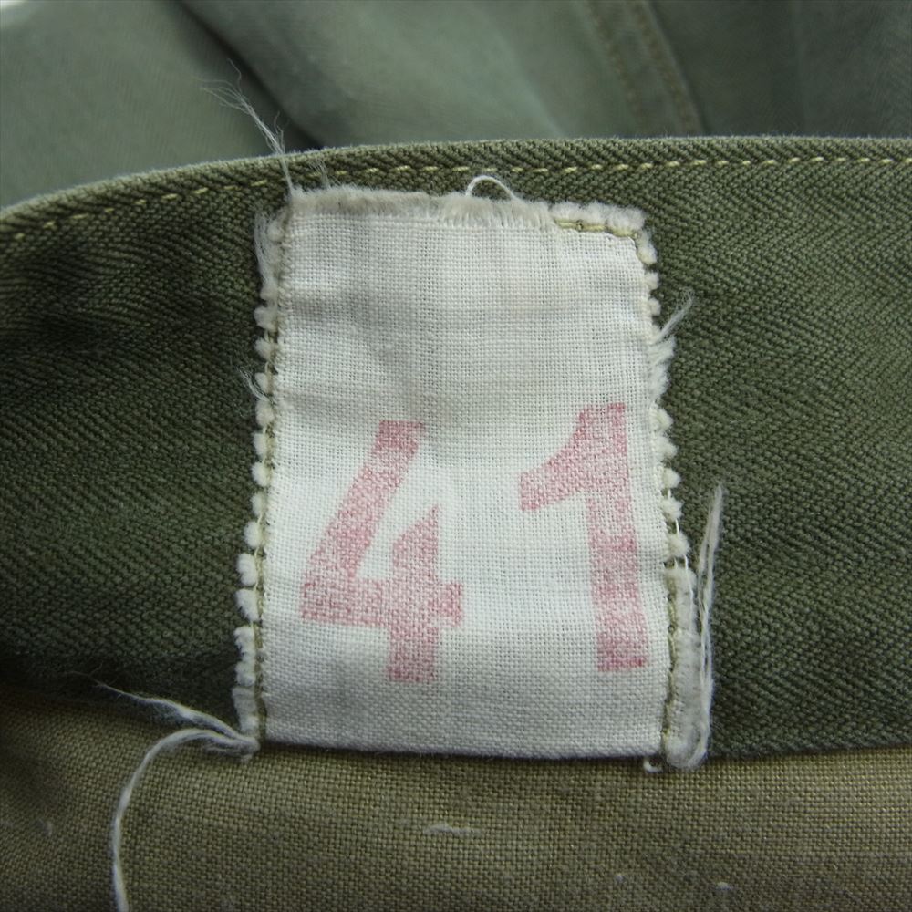 A.P.C. アーペーセー SURPLUS サープラス ステンシル リメイク カスタム品 french army military m47 フランス軍 後期 ミリタリー カーゴパンツ カーキ系 41【中古】