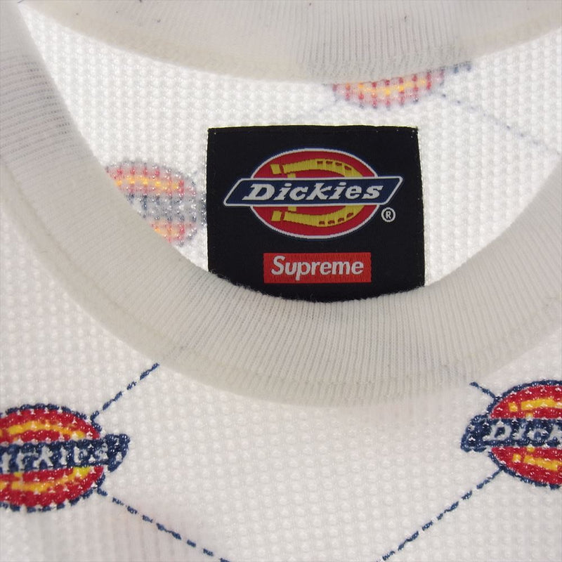 Supreme シュプリーム Dickies Thermal ディッキーズ サーマル 長袖 Tシャツ ホワイト系 M【中古】