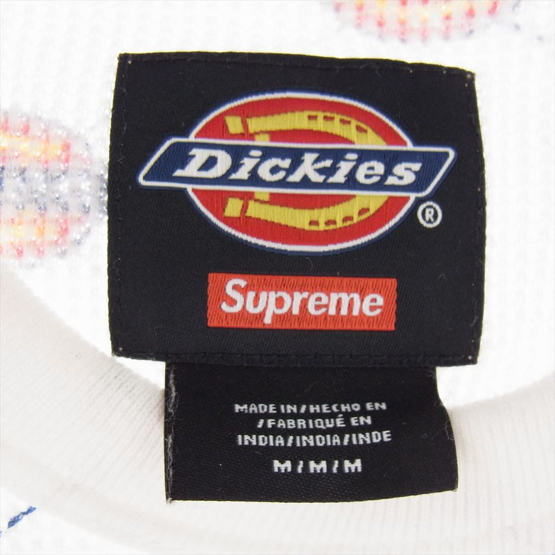 Supreme シュプリーム Dickies Thermal ディッキーズ サーマル 長袖 Tシャツ ホワイト系 M【中古】