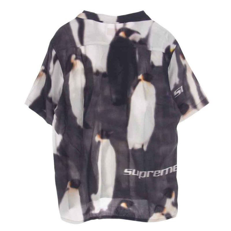 Supreme シュプリーム 20AW Penguins Rayon S/S Shirt ペンギン レーヨン シャツ L【中古】