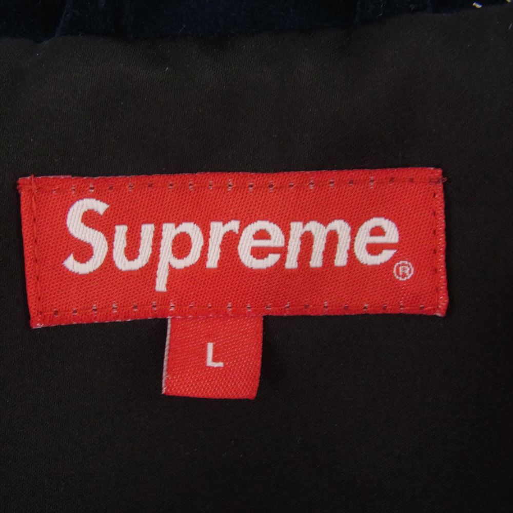 Supreme シュプリーム 20SS Velvet Chore Coat ベルベット カバーオール チョア コート  ネイビー系 L【中古】