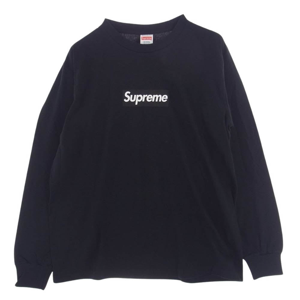 Supreme シュプリーム Box Logo L/S Tee ボックスロゴ 長袖 Tシャツ ブラック系 M【中古】