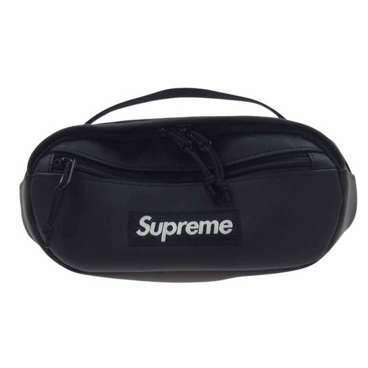 Supreme シュプリーム 23AW Leather Waist Bag レザー ウエスト バッグ  ブラック系【新古品】【未使用】【中古】