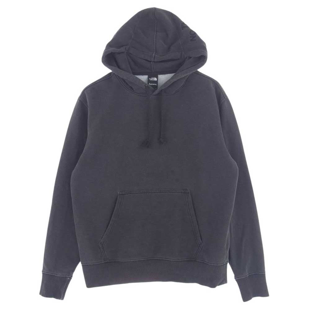 Supreme シュプリーム 22AW NT52200I THE NORTH FACE ノースフェイス Pigment Printed Hooded Sweat Shirt スウェット プルオーバー パーカー グレー系 US S【中古】