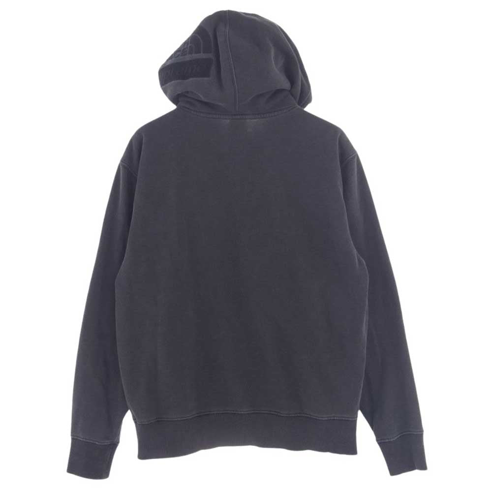 Supreme シュプリーム 22AW NT52200I THE NORTH FACE ノースフェイス Pigment Printed Hooded Sweat Shirt スウェット プルオーバー パーカー グレー系 US S【中古】