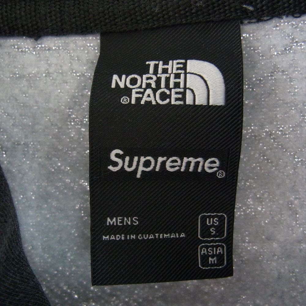 Supreme シュプリーム 22AW NT52200I THE NORTH FACE ノースフェイス Pigment Printed Hooded Sweat Shirt スウェット プルオーバー パーカー グレー系 US S【中古】