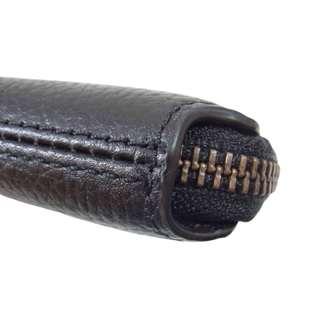 COACH コーチ 64264 レザー クラッチ バッグ ブラック系【中古】