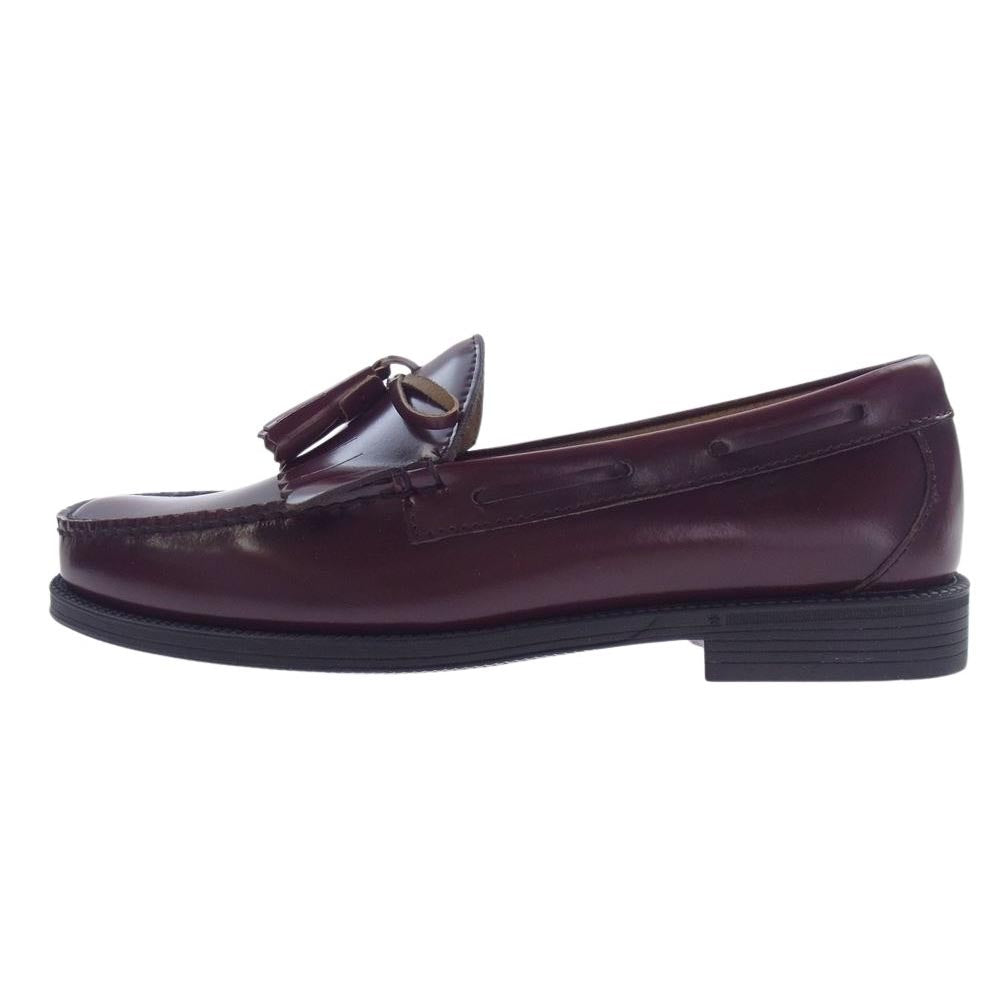 ジーエイチバス BA11720K 0NN Wine Lthr WEEJUN II Layton Moc Kiltie TASSEL LOAFERS タッセル ローファー ブラウン系 US8.5 UK7.5【極上美品】【中古】