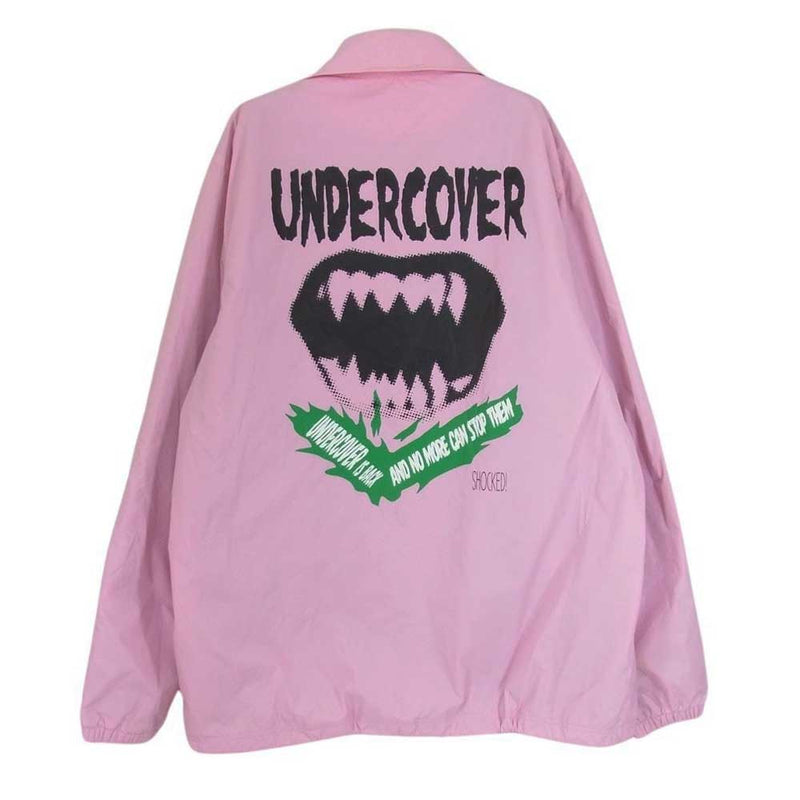 UNDERCOVER アンダーカバー 16SS UCQ9216 SCHOKED ナイロン コーチジャケット ピンク系 2【中古】