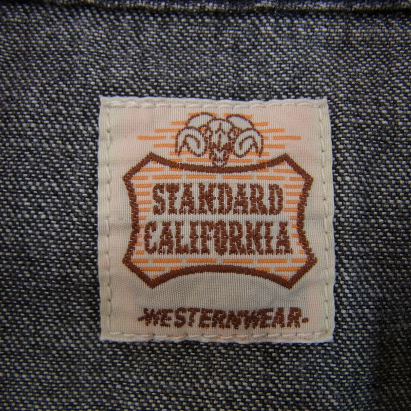 STANDARD CALIFORNIA スタンダードカリフォルニア デニム ウエスタンシャツ ブラック系 M【中古】