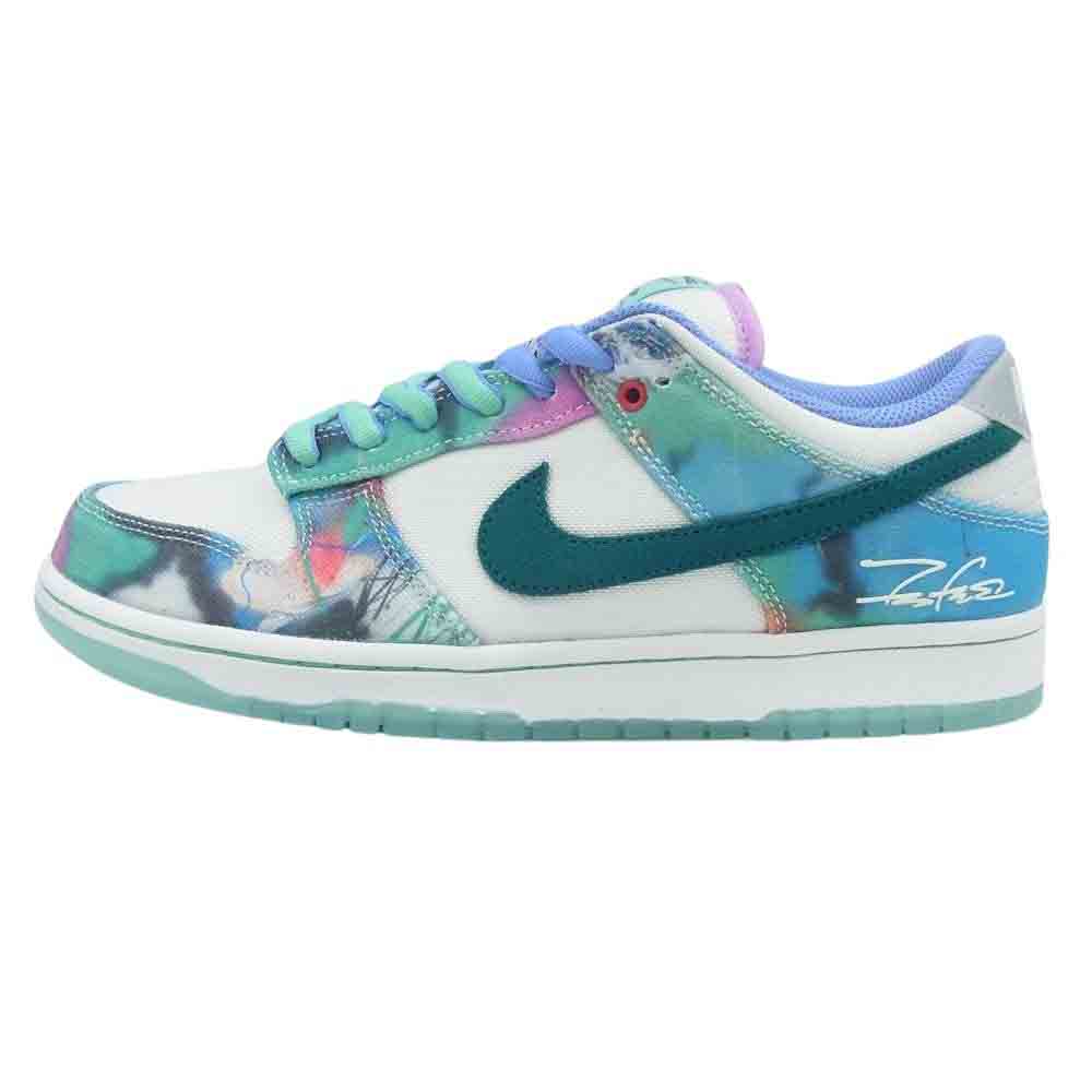 NIKE ナイキ  HF6061-400 × Futura フューチュラ フェクバスターズ鑑定済 SB Dunk Low  SB ダンクロー White and Geode Teal ホワイト アンド ジオードティール スニーカー マルチカラー系 27.5cm【新古品】【未使用】【中古】