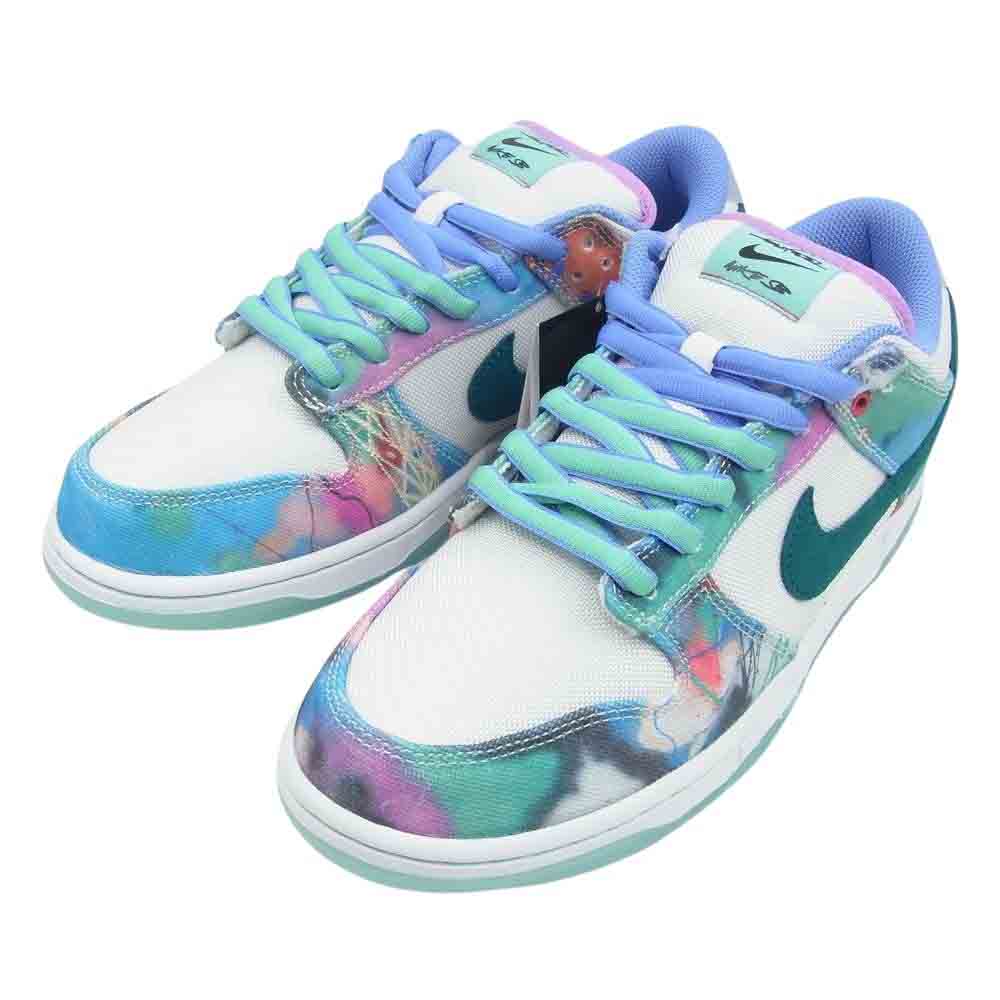 NIKE ナイキ  HF6061-400 × Futura フューチュラ フェクバスターズ鑑定済 SB Dunk Low  SB ダンクロー White and Geode Teal ホワイト アンド ジオードティール スニーカー マルチカラー系 27.5cm【新古品】【未使用】【中古】