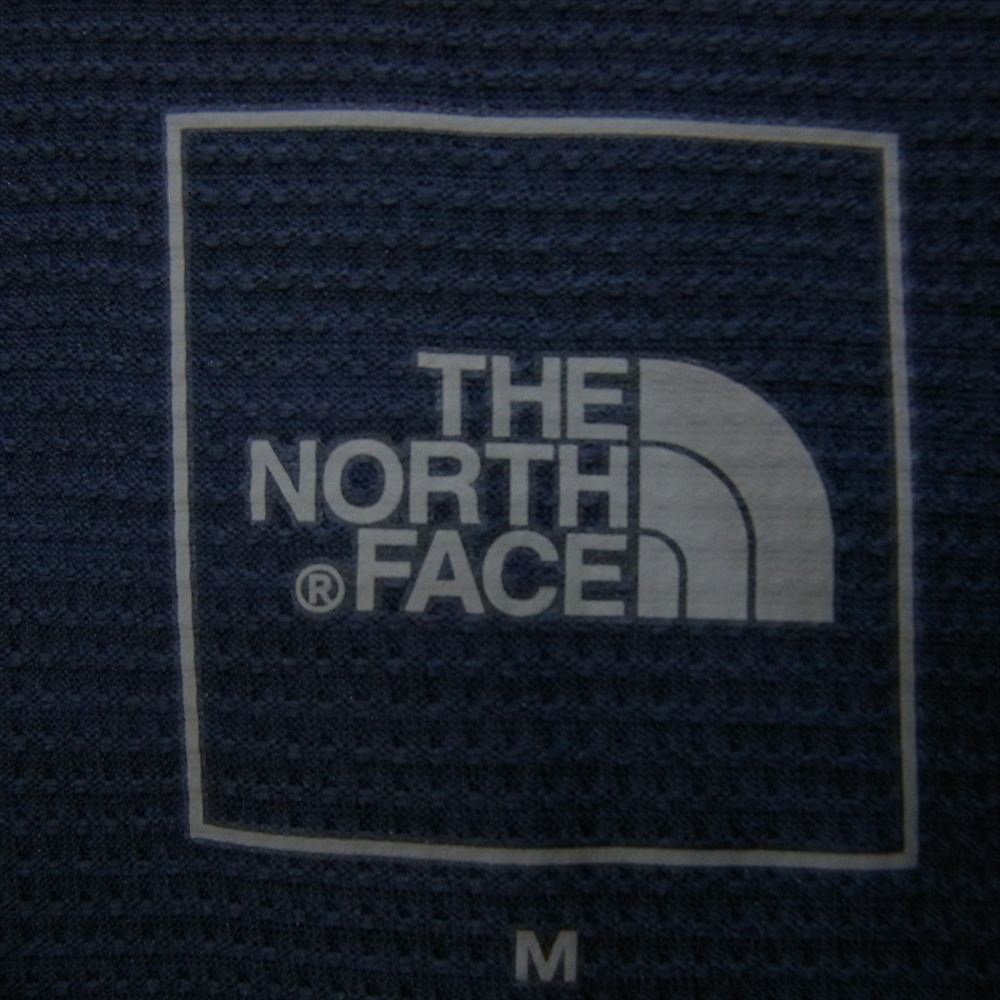 THE NORTH FACE ノースフェイス NT12202 S/S FLASHDRY 3D ZIP UP ョートスリーブ フラッシュ ドライスリーディー ジップアップ ハーフジップ ネイビー系 M【新古品】【未使用】【中古】