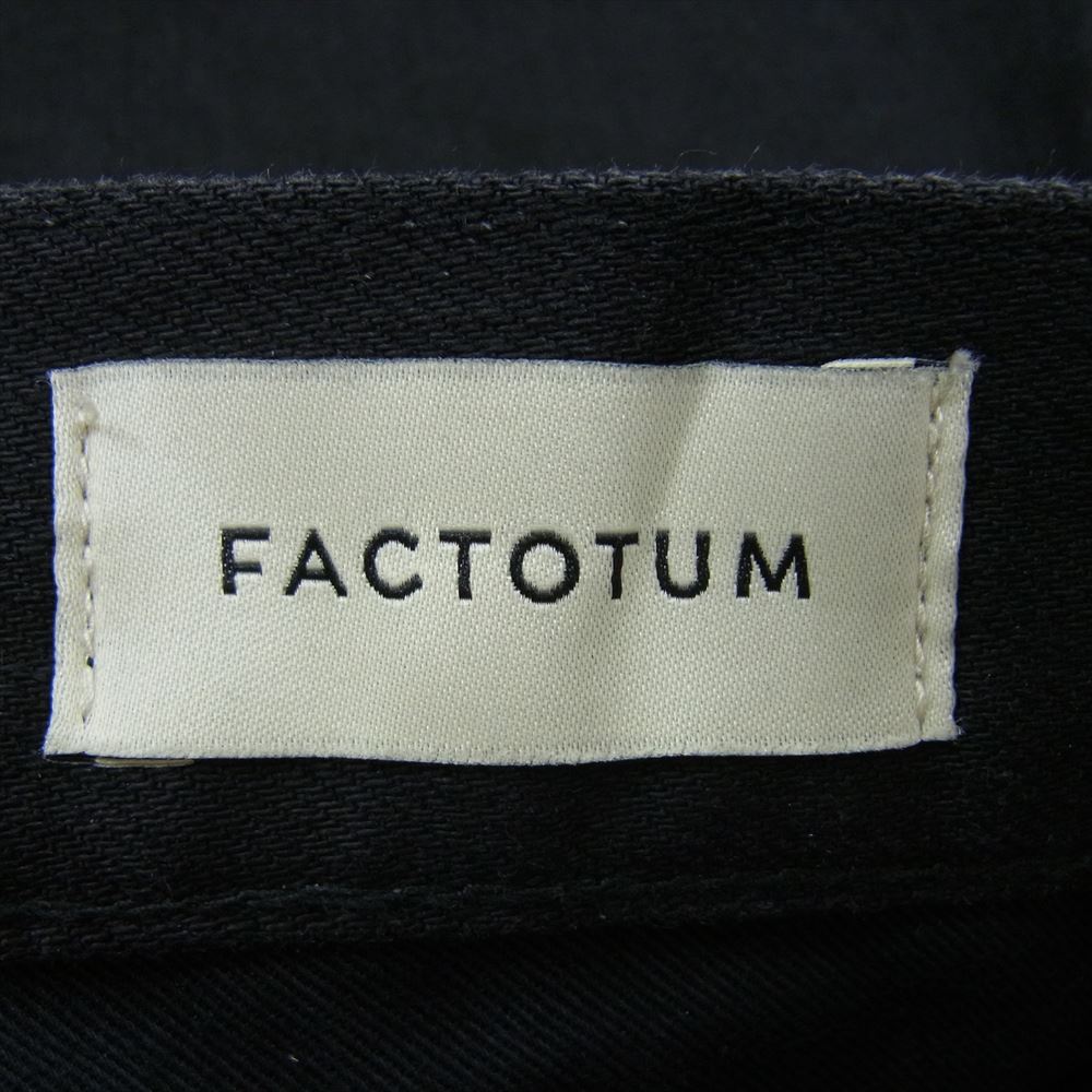 FACTOTUM ファクトタム 8043801 リジット ストレッチ デニム スラックステーパード Neil 29インチ ブラック系 29【中古】