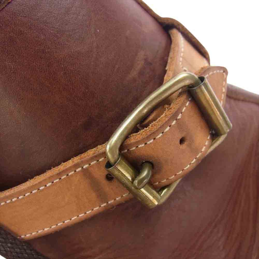 foot the coacher フットザコーチャー 05013 farmer high ブーツ レザー レースアップ シューズ ブラウン系 8【中古】