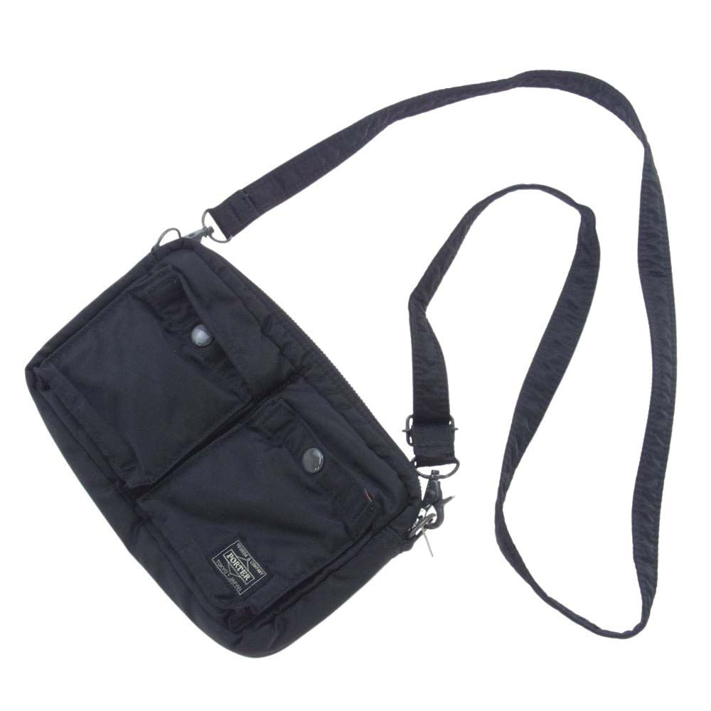 PORTER ポーター TANKER タンカー ボディ ショルダー バッグ ブラック系【中古】