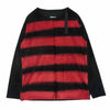 ISAMUKATAYAMA BACKLASH イサムカタヤマバックラッシュ 19AW 1870-01 板染め ボーダー プルオーバー ニット レッド系 ブラック系 M【中古】