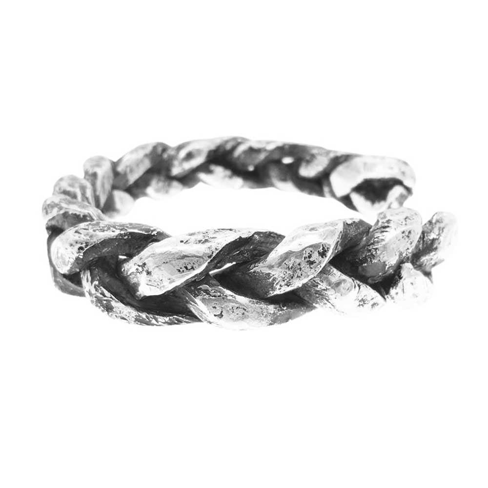 ISAMUKATAYAMA BACKLASH イサムカタヤマバックラッシュ 18SS J-474-31 × JUN UEZONO ジュンウエゾノ Silver 1000 DREAD BANGLE  純銀 ドレッド バングル シルバー系【中古】