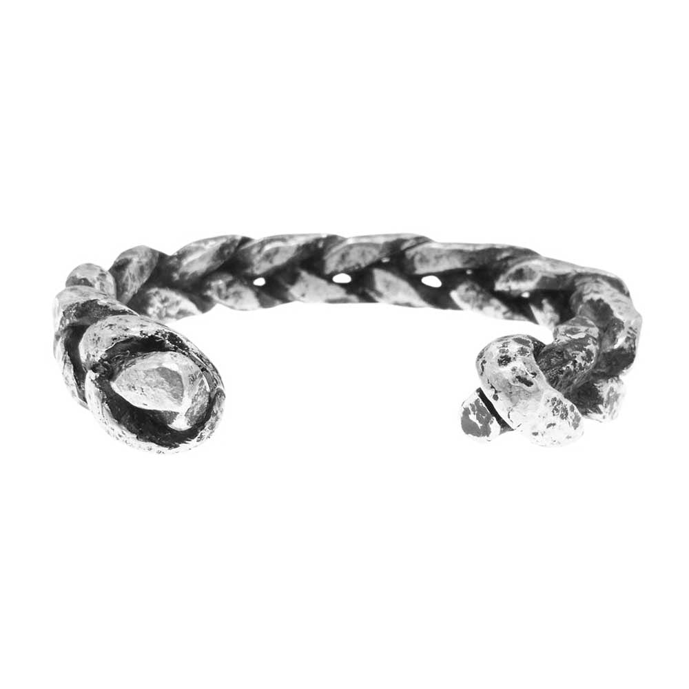 ISAMUKATAYAMA BACKLASH イサムカタヤマバックラッシュ 18SS J-474-31 × JUN UEZONO ジュンウエゾノ Silver 1000 DREAD BANGLE  純銀 ドレッド バングル シルバー系【中古】