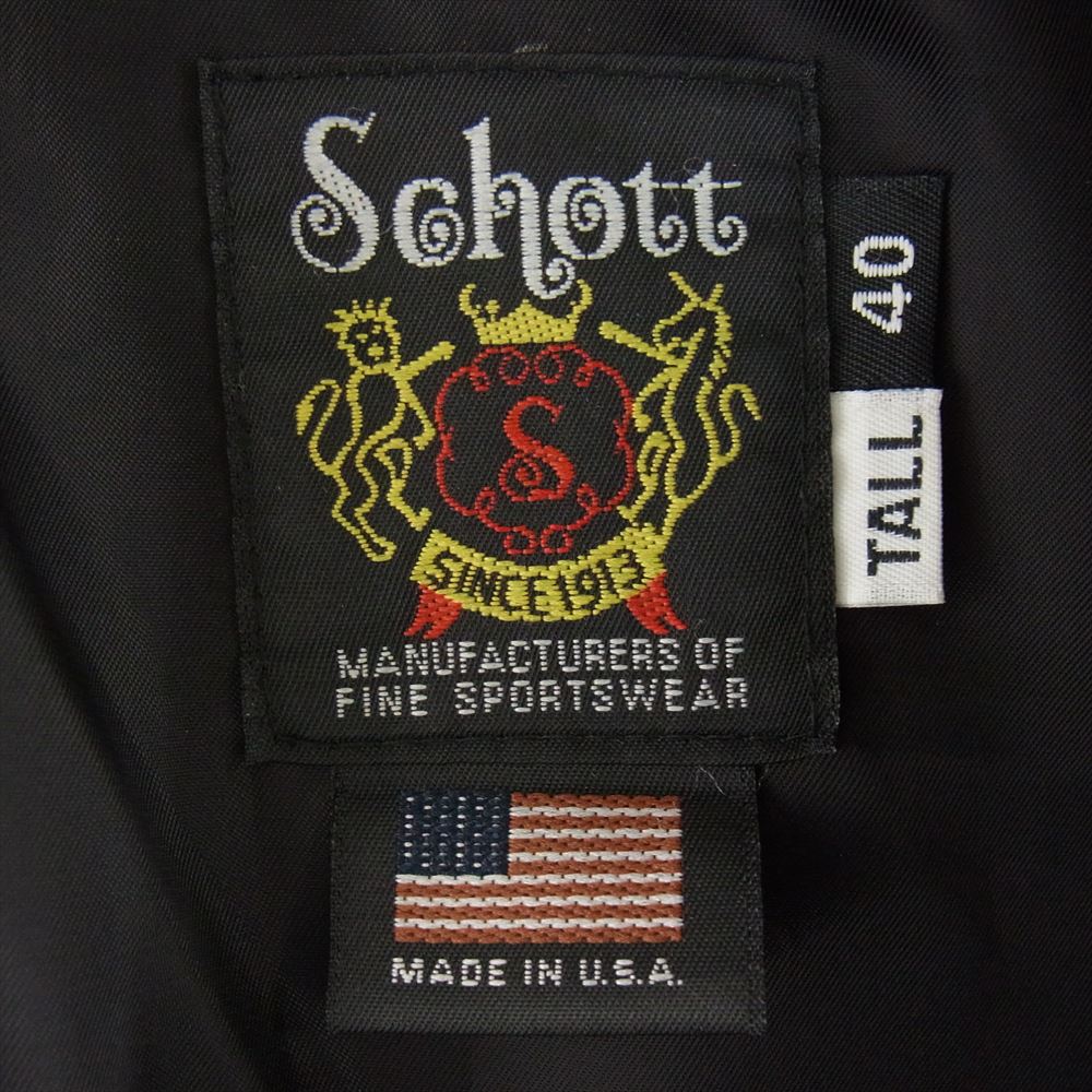 schott ショット 7577 516UST ONE STAR NEW NAKED JKT ワンスター ニューネイキッド レザー ダブル ライダース ジャケット  40【中古】
