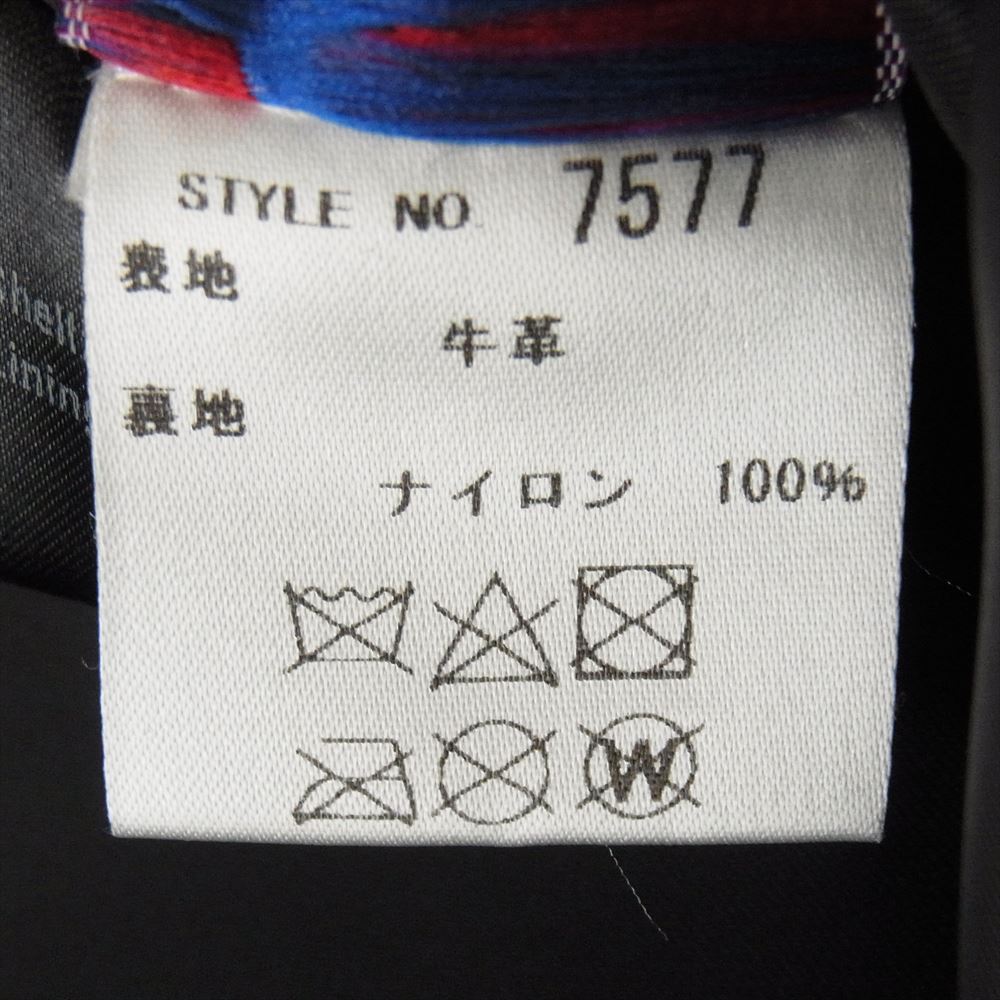schott ショット 7577 516UST ONE STAR NEW NAKED JKT ワンスター ニューネイキッド レザー ダブル ライダース ジャケット  40【中古】
