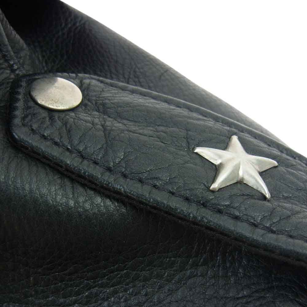 schott ショット 7577 516UST ONE STAR NEW NAKED JKT ワンスター ニューネイキッド レザー ダブル ライダース ジャケット  40【中古】