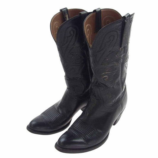 ルケーシー ウエスタンブーツ 牛革  ブラック系 8.5D【中古】