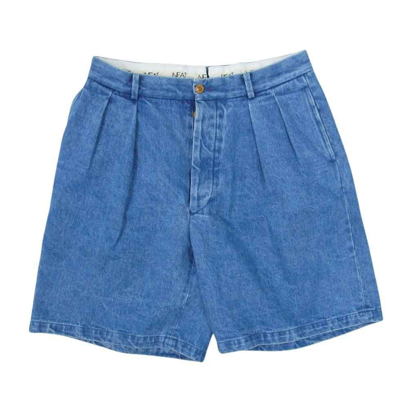 ニート 23-01NCS-SC Chino Shorts Sea Island Cotton Denim チノ ショート デニム パンツ インディゴブルー系 46【中古】