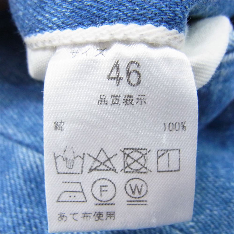 ニート 23-01NCS-SC Chino Shorts Sea Island Cotton Denim チノ ショート デニム パンツ インディゴブルー系 46【中古】