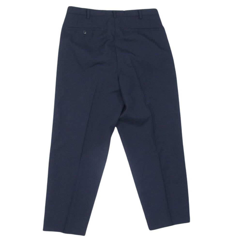 ユーゲン TROUSER 005 GEORGE 2PLEATED TROUSERS ホップサック 2プリーツ トラウザーズ スラックス パンツ ネイビー系 2【中古】