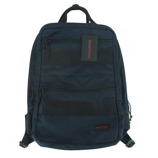 BRIEFING ブリーフィング BRF298219 USA製 SQ PACK スクエア バックパック ビジネス リュック ネイビー系【中古】