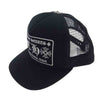 CHROME HEARTS クロムハーツ（原本無） 国内正規品 TRUCKER CAP トラッカー キャップ CHパッチ クロスボール メッシュ 帽子 ブラック系 OENSIZE【中古】