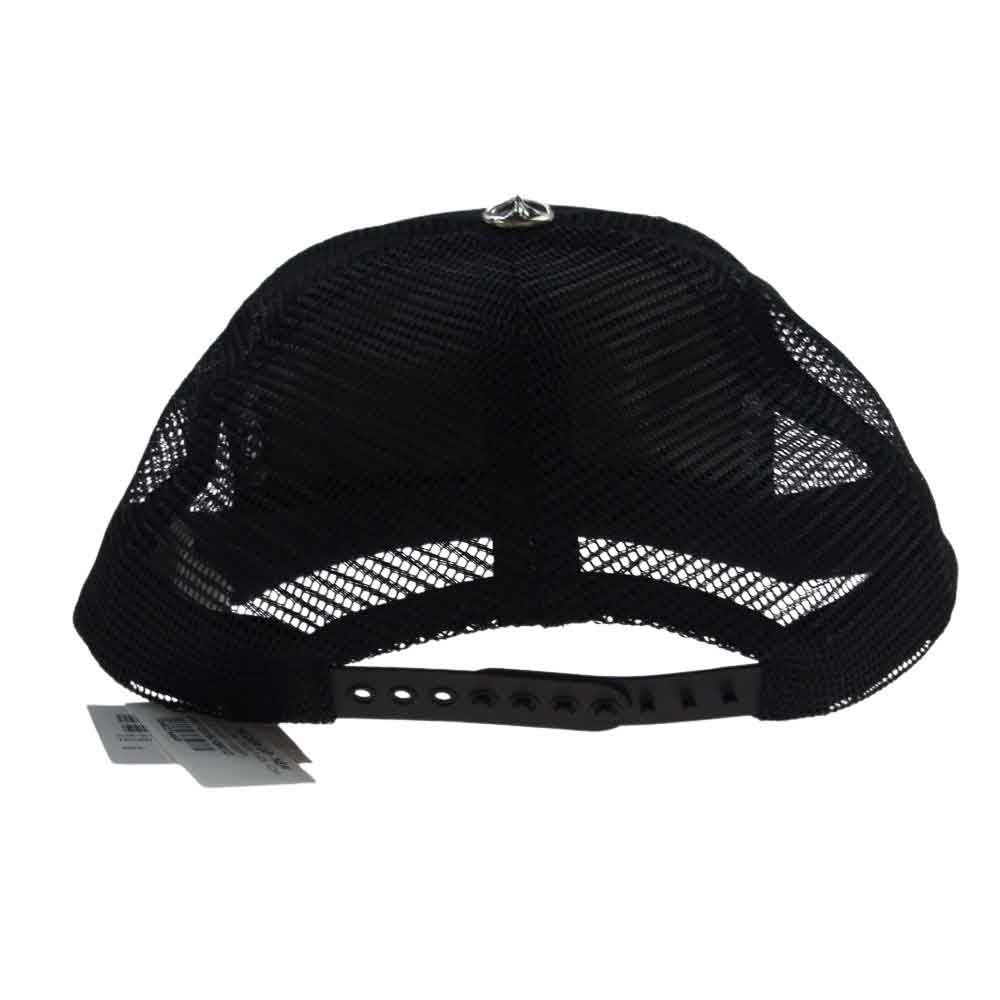 CHROME HEARTS クロムハーツ（原本無） 国内正規品 TRUCKER CAP トラッカー キャップ CHパッチ クロスボール メッシュ 帽子 ブラック系 OENSIZE【中古】