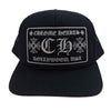 CHROME HEARTS クロムハーツ（原本無） 国内正規品 TRUCKER CAP トラッカー キャップ CHパッチ クロスボール メッシュ 帽子 ブラック系 OENSIZE【中古】