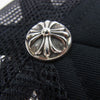 CHROME HEARTS クロムハーツ（原本無） 国内正規品 TRUCKER CAP トラッカー キャップ CHパッチ クロスボール メッシュ 帽子 ブラック系 OENSIZE【中古】