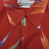 WACKO MARIA ワコマリア 18SS BIRD OF PARADISE S/S HAWAIIAN SHIRT バード オブ パラダイス ハワイアン オープンカラー 極楽鳥花 半袖 シャツ エンジ系 S【中古】