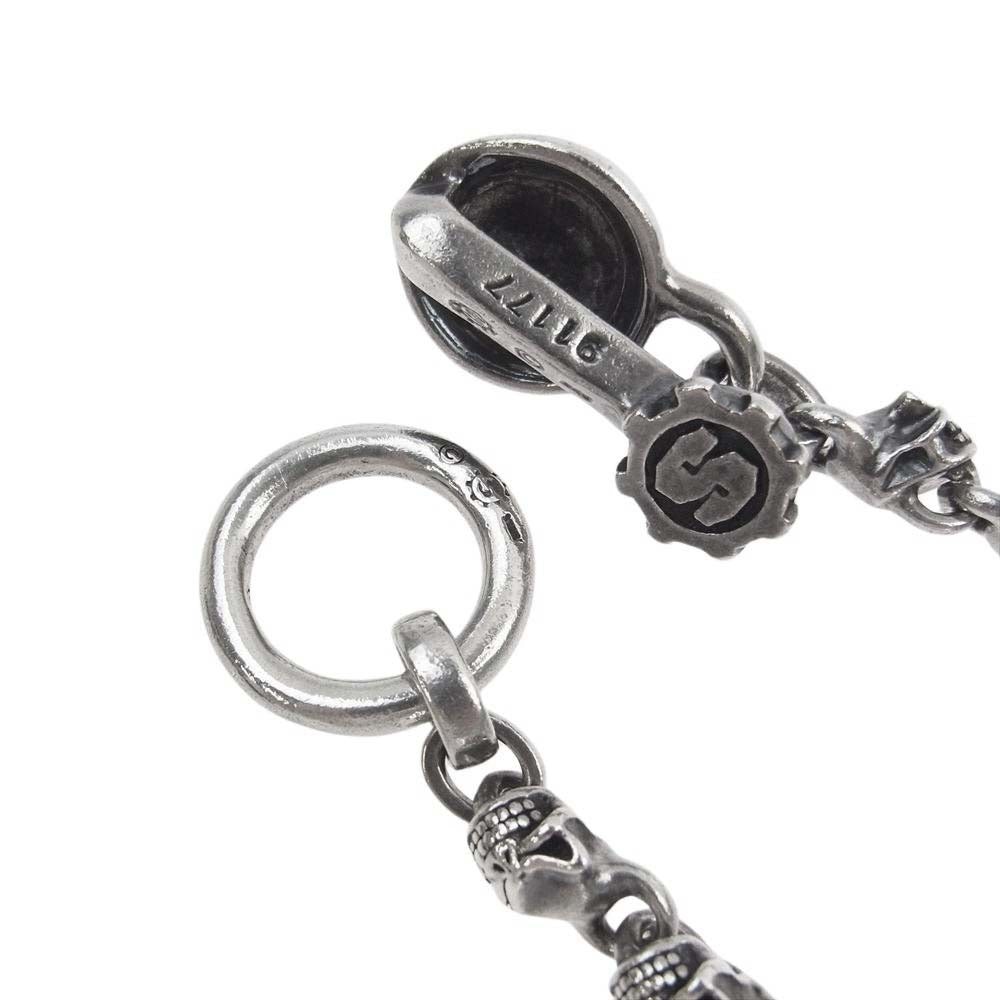 STARLIN GEAR スターリンギア タイニーフルスカル ウォレットチェーン ミニ ギア フェイス キーパー シルバー系【中古】