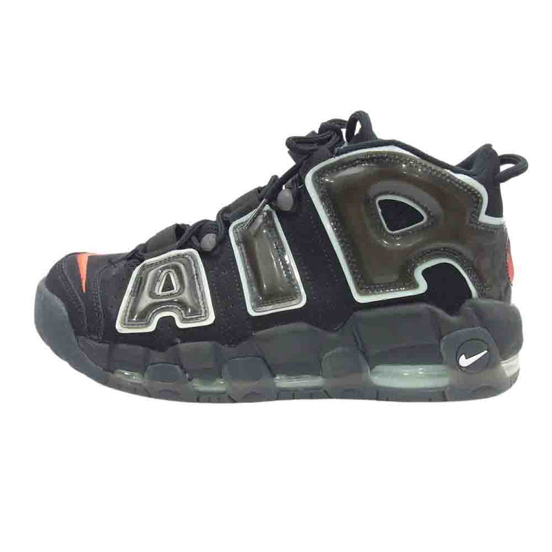 NIKE ナイキ DJ4633-010 AIR MORE UPTEMPO 96 MAADE YOU LOOK エア モアアップテンポ  メイドユールック ハイカット スニーカー   ブラック系 27cm【中古】